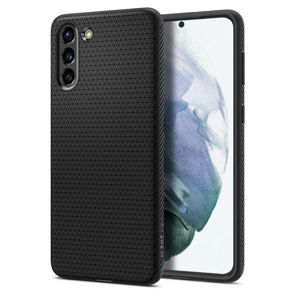 Spigen Samsung Galaxy S21 - Spigen Liquid Air Skal - Matt Svart
