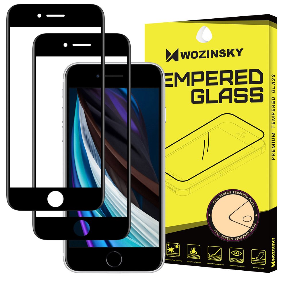 Wozinsky iPhone 6/6S/7/8/SE (2020/2022) 2-pack Wozinsky Heltäckande Skärmskydd