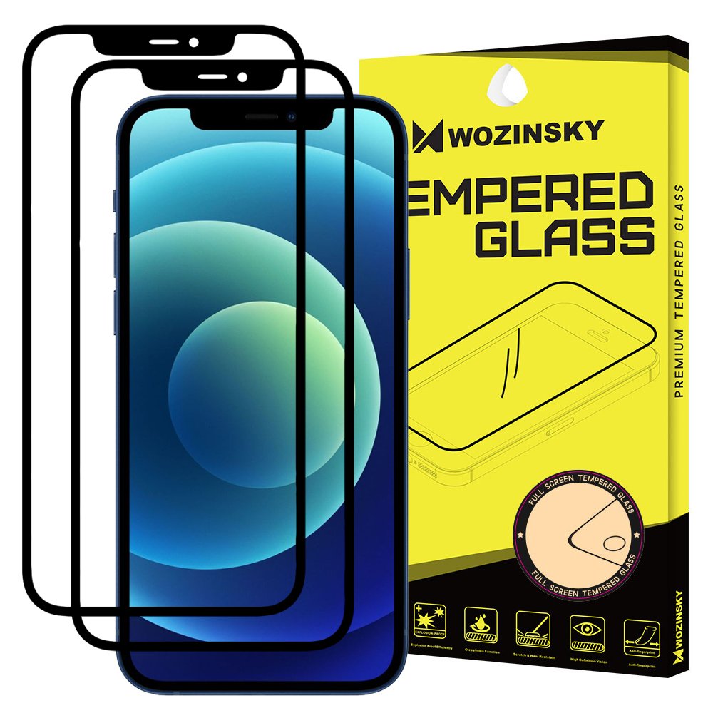 Wozinsky iPhone 11 / XR - 2-pack Wozinsky Heltäckande Skärmskydd - Svart