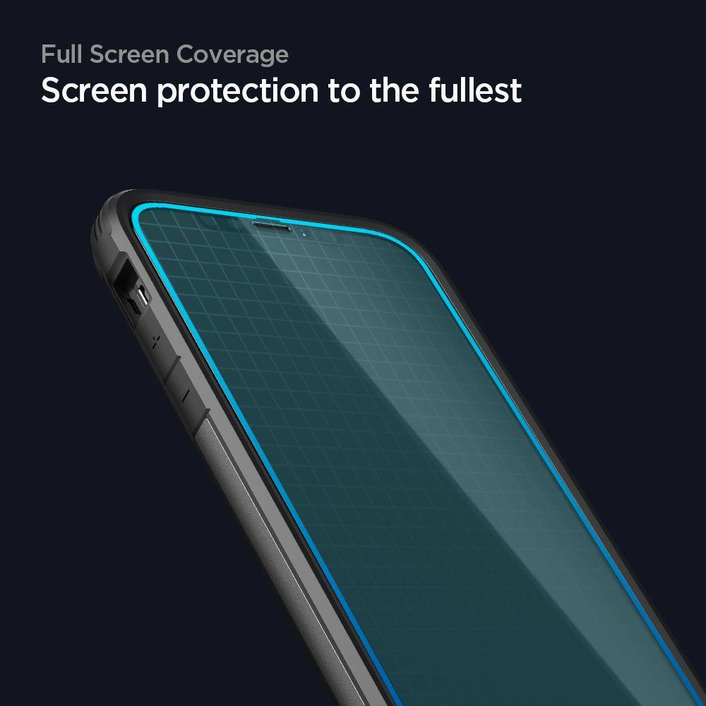 Spigen iPhone 12 Pro Max - Spigen 2-PACK AlignMaster GLAS.tR Heltäckande Skärmskydd