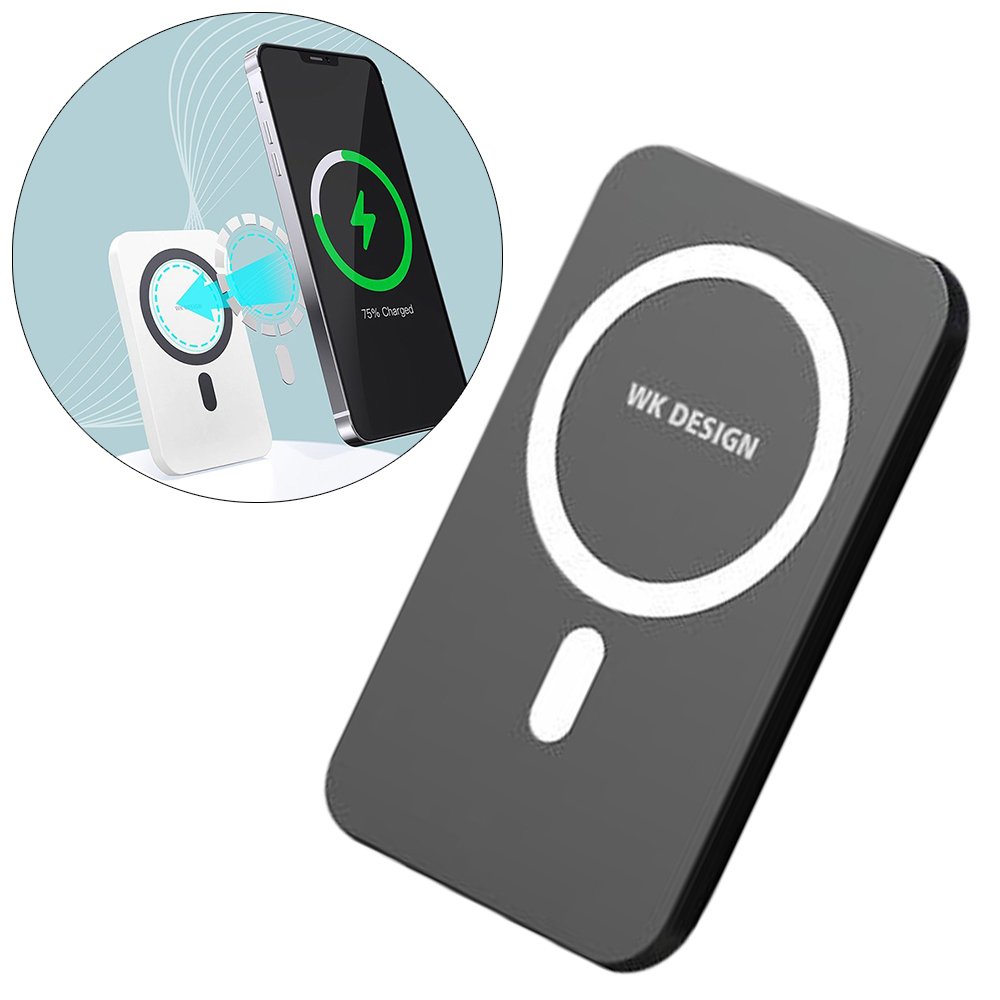 WK WK Trådlös Power Bank 20W 5000 mAh (MagSafe Kompatibel) - Svart