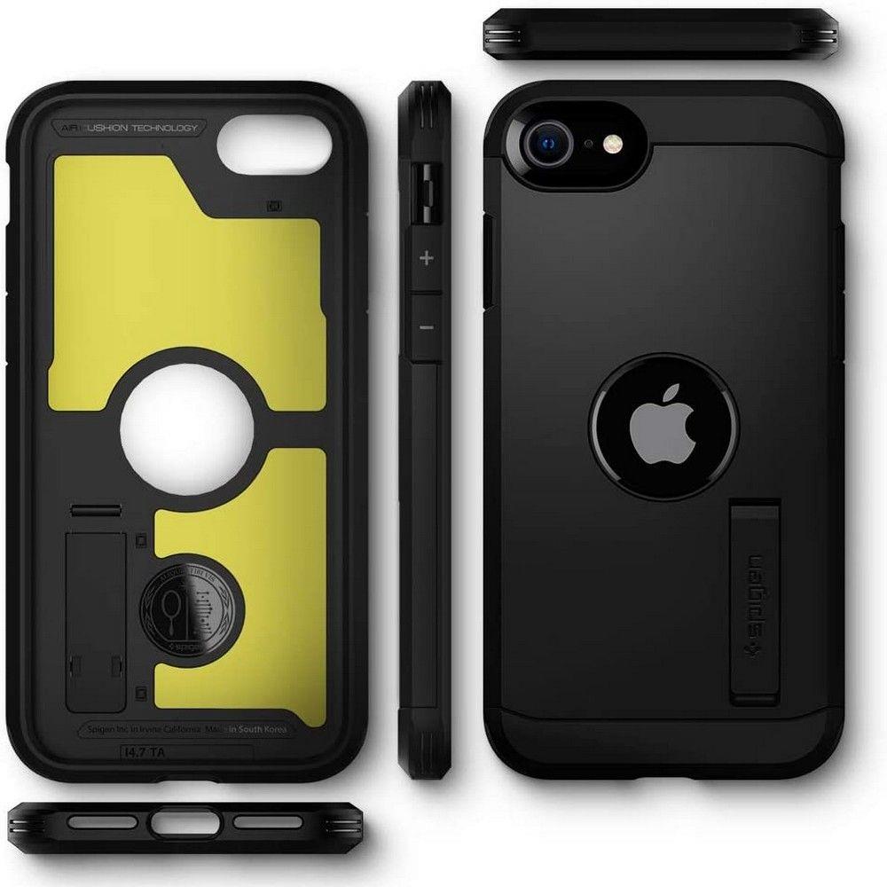 Spigen iPhone 7/8/SE (2020/2022) - Spigen Tough Armor Skal - Svart