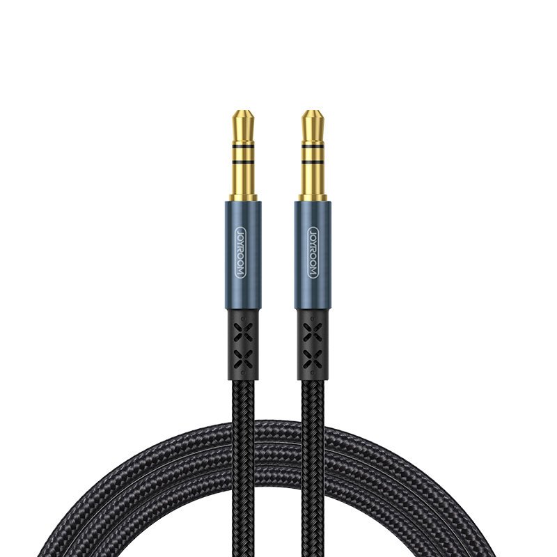 JOYROOM Joyroom 1m 3.5 mm AUX Ljudkabel Nylon - Mörk Blå