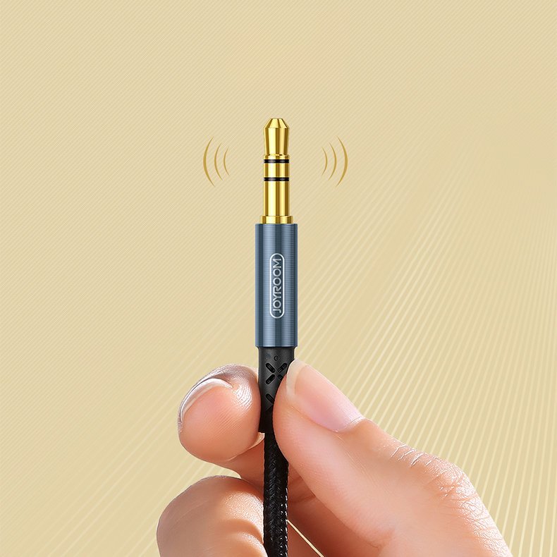 JOYROOM Joyroom 1.5m 3.5 mm AUX Ljudkabel Nylon - Mörk Blå