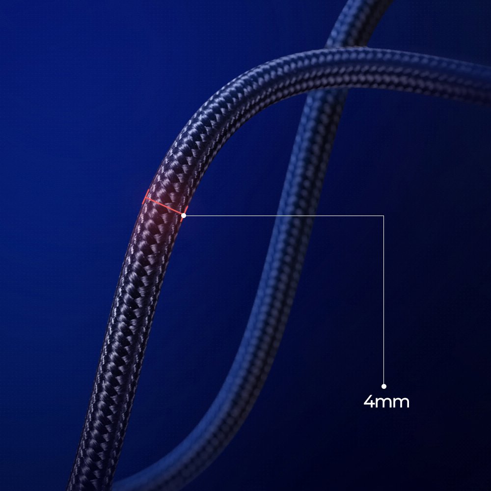 JOYROOM Joyroom 20 cm 3A MicroUSB Snabbladdning Nylon Kabel - Röd