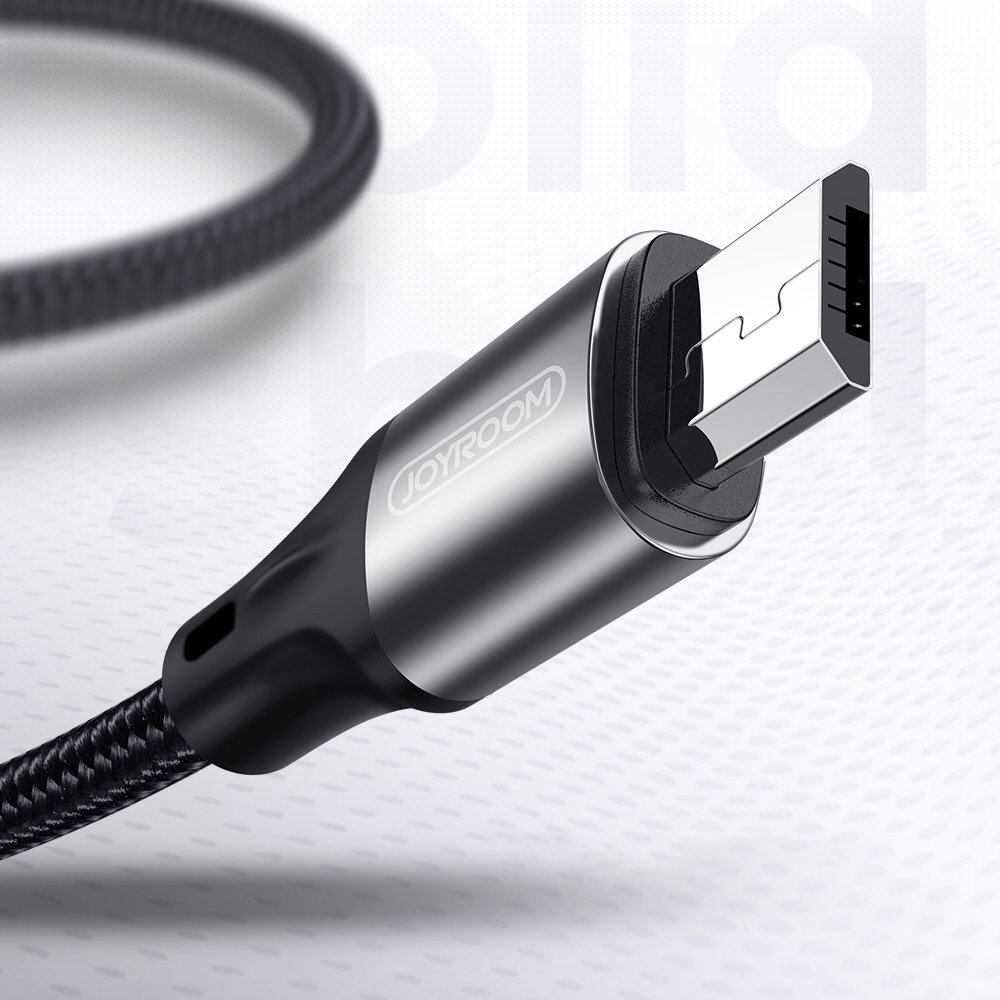 JOYROOM Joyroom 1.5m 3A MicroUSB Snabbladdning Nylon Kabel - Svart