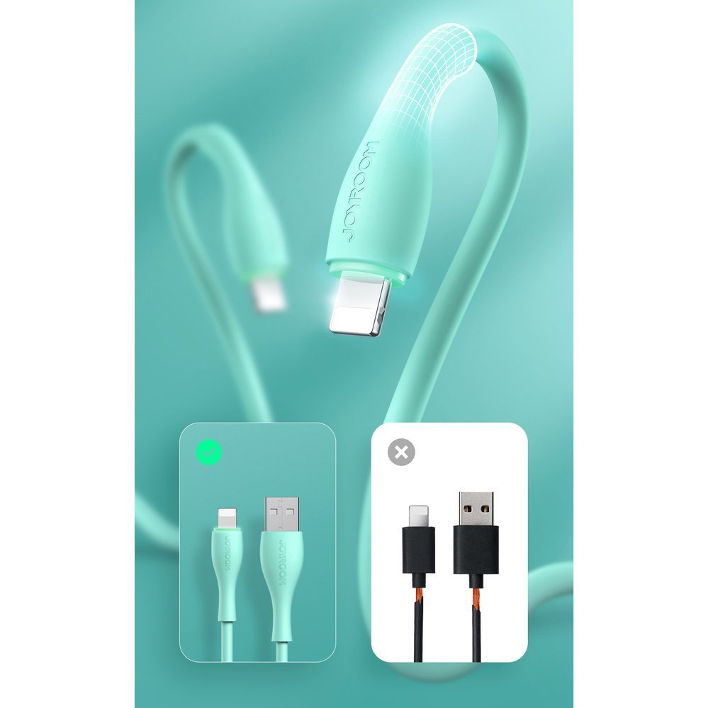 JOYROOM Joyroom 1m 2.4A Lightning Laddning Kabel - Vit