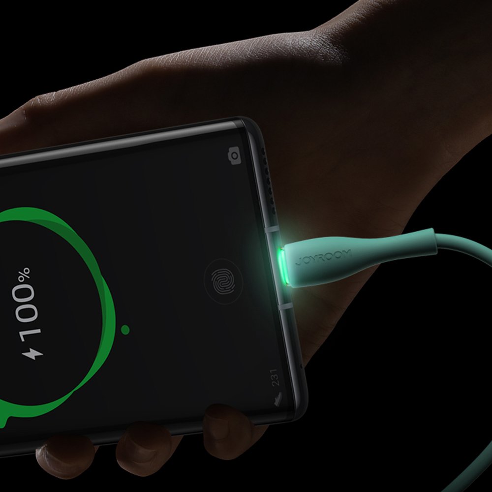 JOYROOM Joyroom 1m 3A USB-C Snabbladdning Kabel - Vit