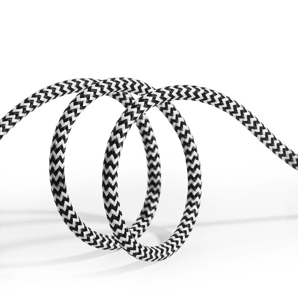 DUX DUCIS DUX DUCIS 1M Lightning Kabel Quick Charge - Svart/Vit