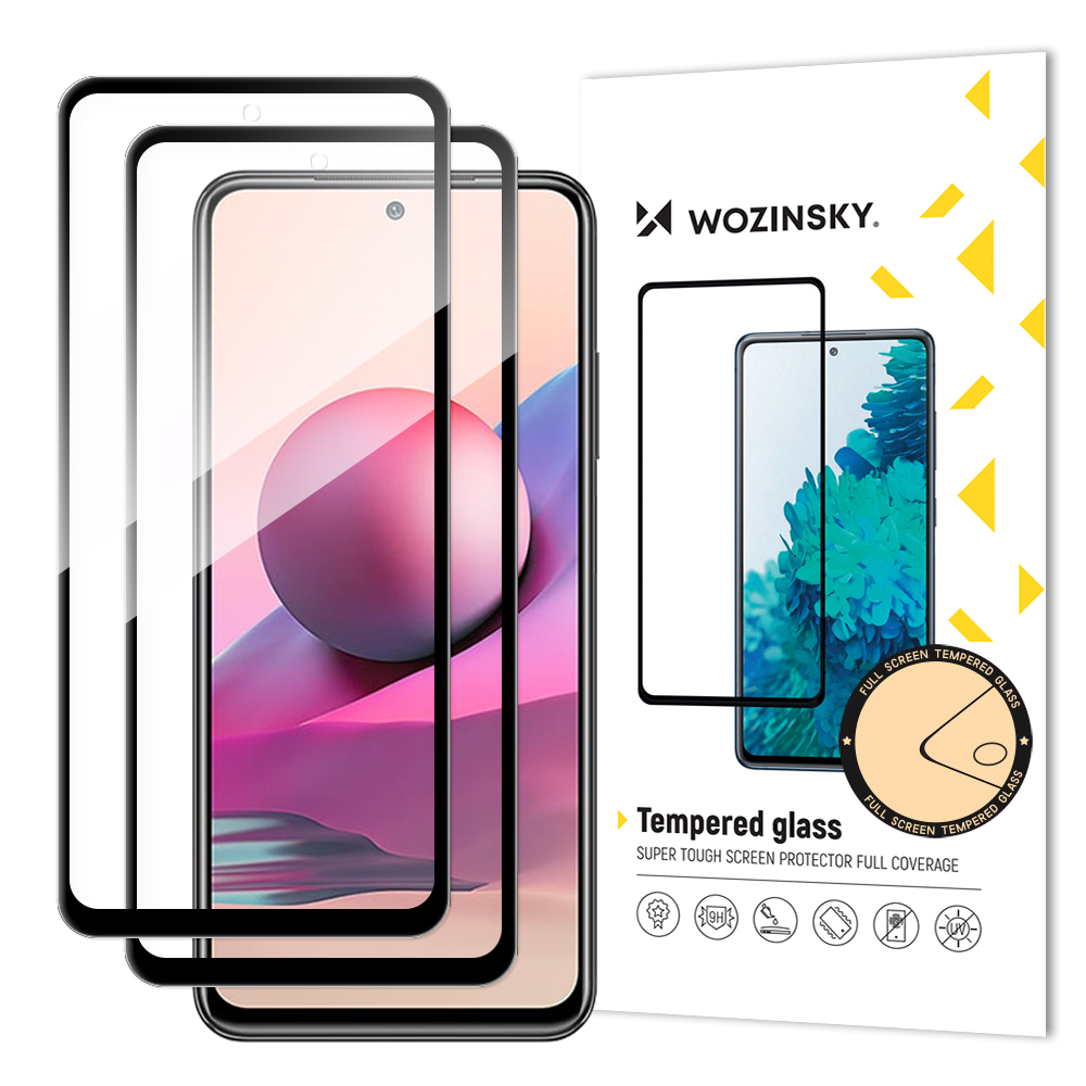 Wozinsky Wozinsky Xiaomi Redmi Note 10S 2-PACK Skärmskydd Heltäckande