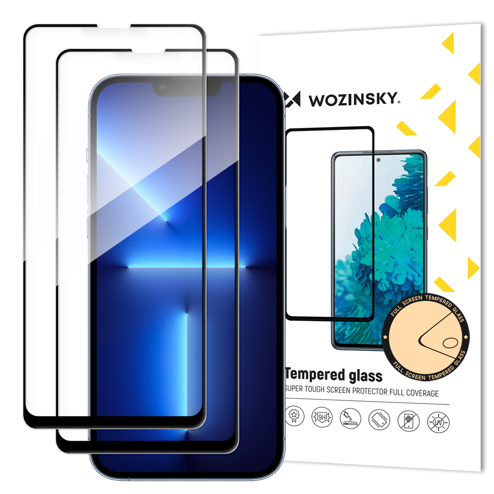 Wozinsky Wozinsky iPhone 13 Mini 2-PACK Skärmskydd Heltäckande Härdat Glas