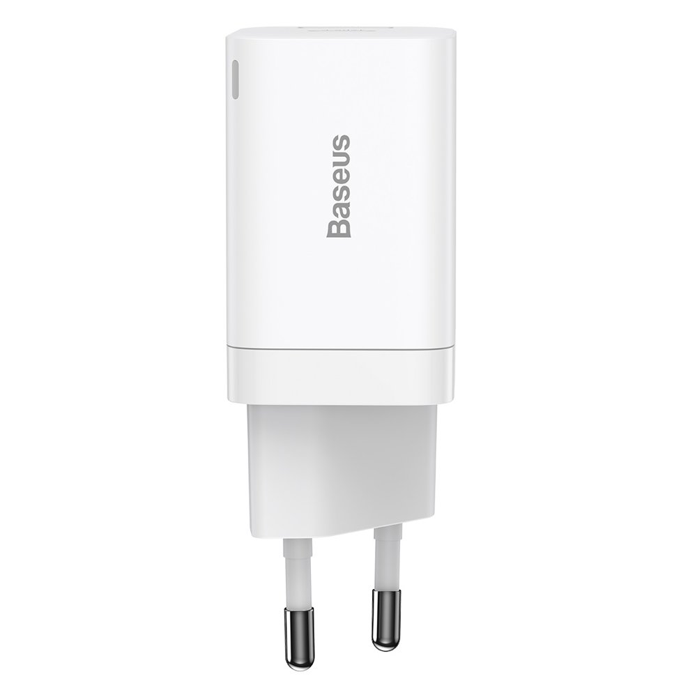 BASEUS Baseus 30W Super Pro USB-C / USB-A PD QC Väggladdare Vit