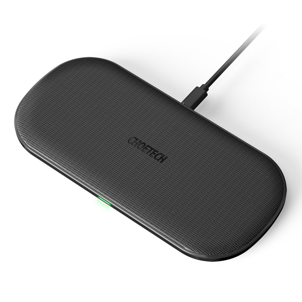 Choetech Choetech 10W 3A 2in1 Trådlös Qi Laddare för Mobil / Hörlurar Svart