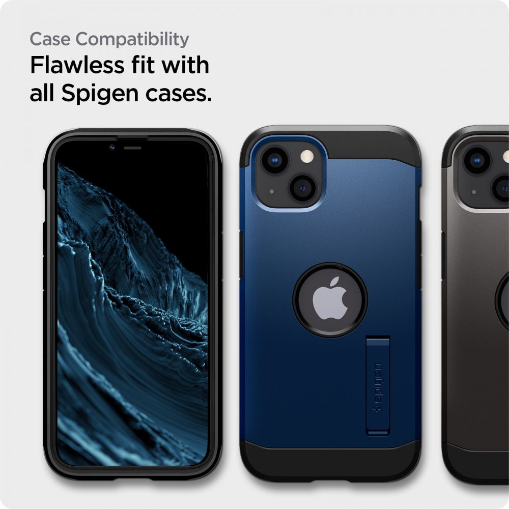 Spigen Spigen iPhone 17e/16e/14/13/13 Pro 2-PACK ALM Heltäckande Skärmskydd