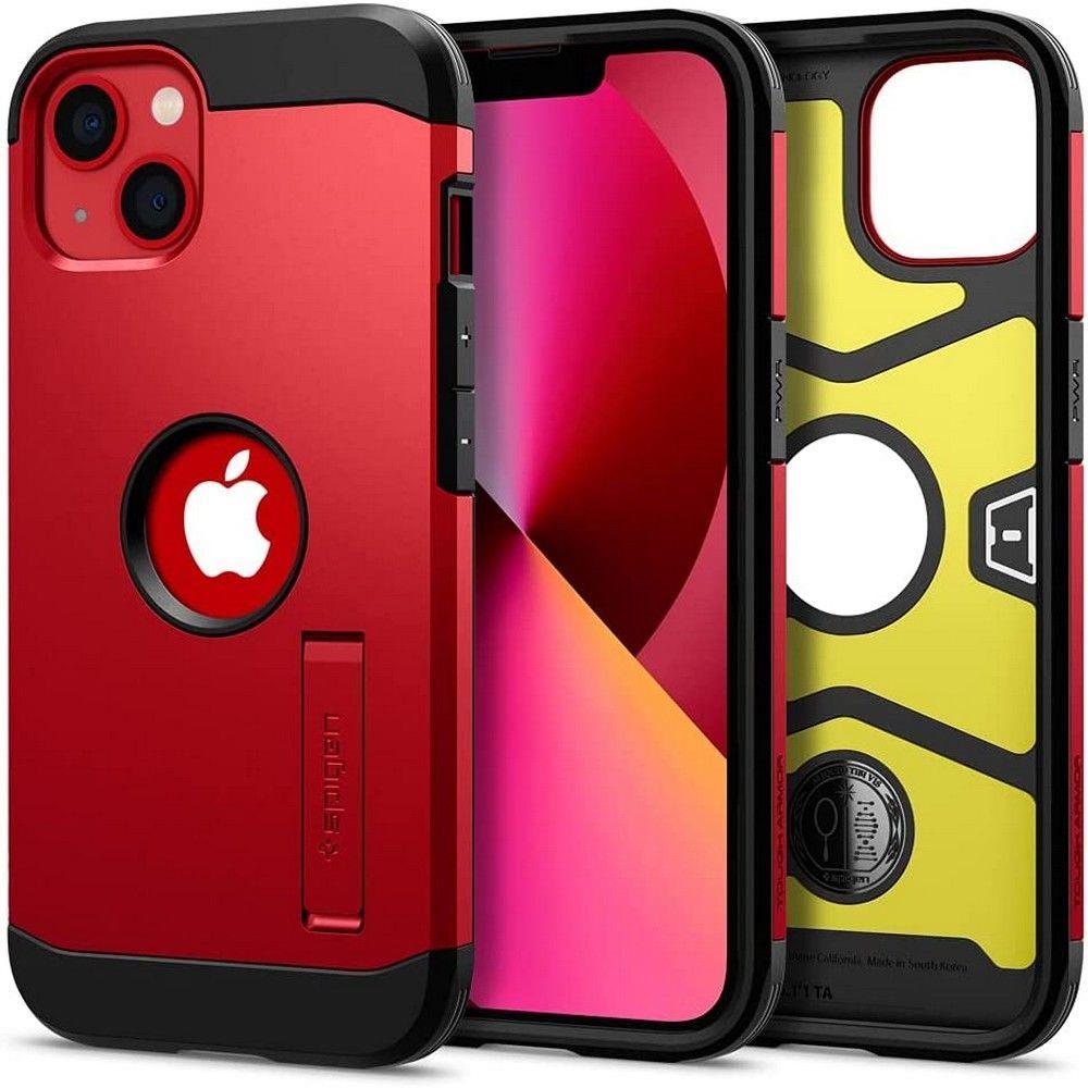 Spigen Spigen iPhone 13 Skal Tough Armor Röd