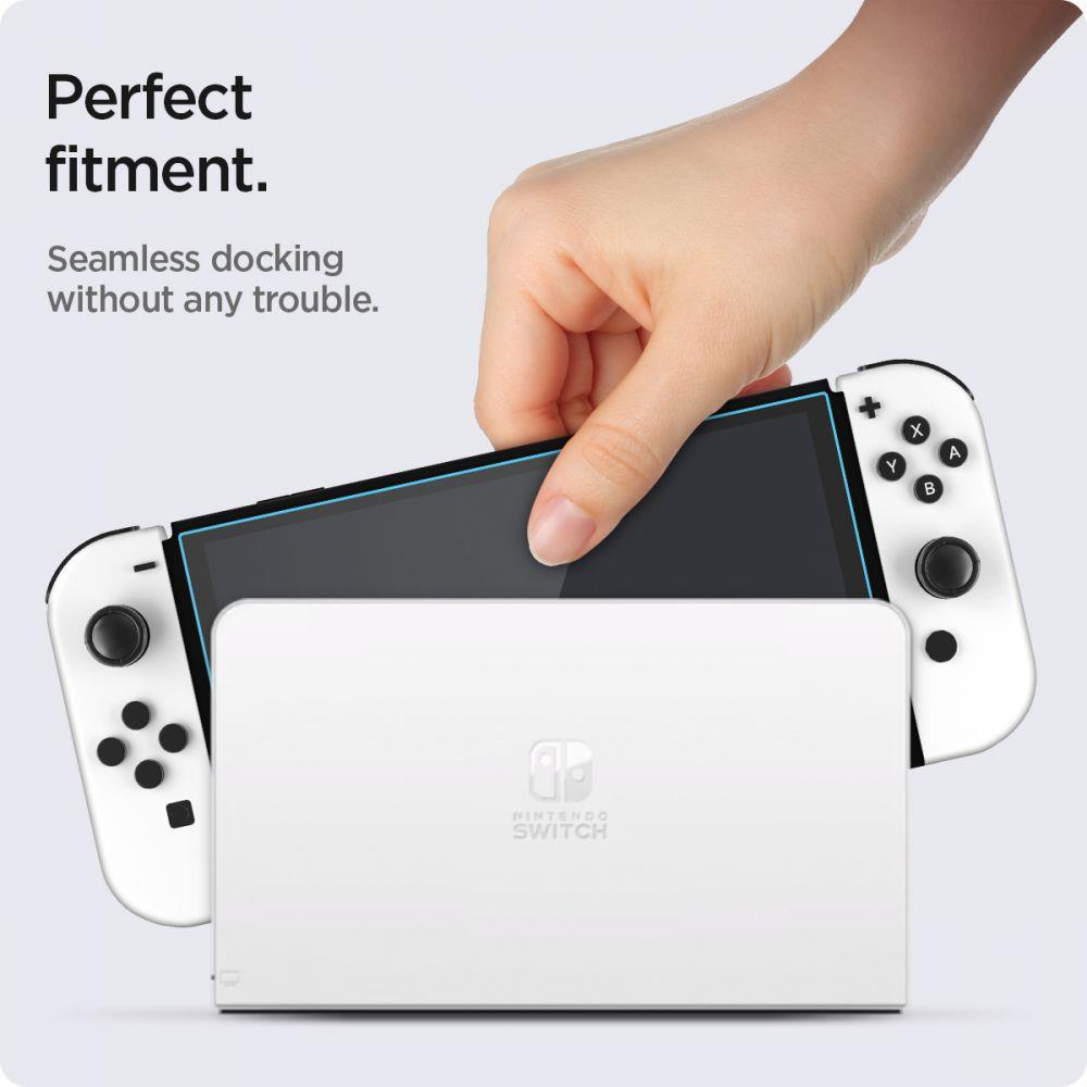 Spigen Spigen Nintendo Switch OLED 2-PACK 