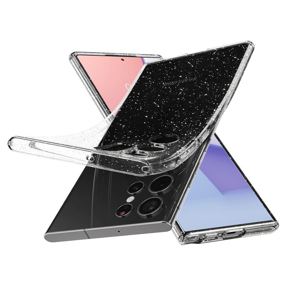 Spigen Spigen Samsung Galaxy S22 Ultra Skal Glitter Liquid Crystal