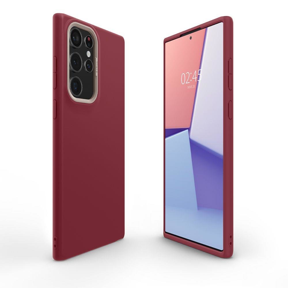 Spigen Spigen Cyrill Samsung Galaxy S22 Ultra Skal Color Brick Sangria Red