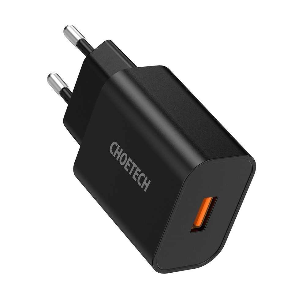 Choetech Choetech 18W PD USB-A Väggladdare Svart