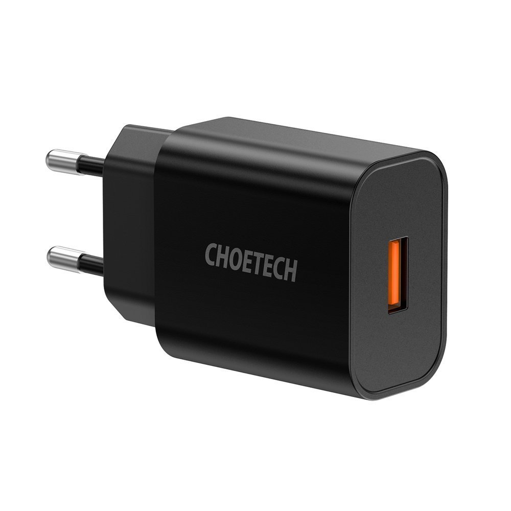Choetech Choetech 18W PD USB-A Väggladdare Svart