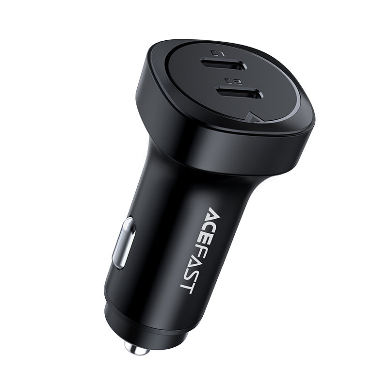 Acefast Acefast 72W PD PPS QC Billaddare 2x USB-C Svart