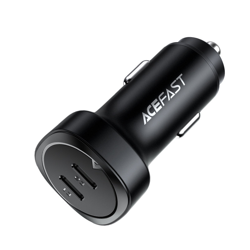 Acefast Acefast 72W PD PPS QC Billaddare 2x USB-C Svart