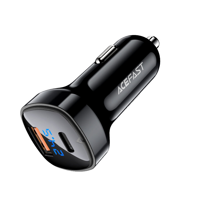 Acefast Acefast 66W PD PPS QC Billaddare USB-C / USB-A Svart