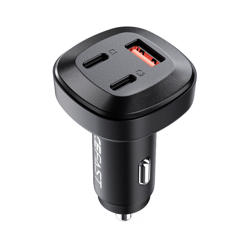 Acefast Acefast 66W PD PPS QC Billaddare 2x USB-C / USB-A Svart