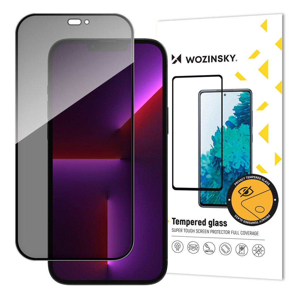 Wozinsky Wozinsky iPhone 14 Pro Skärmskydd Härdat Glas Privacy