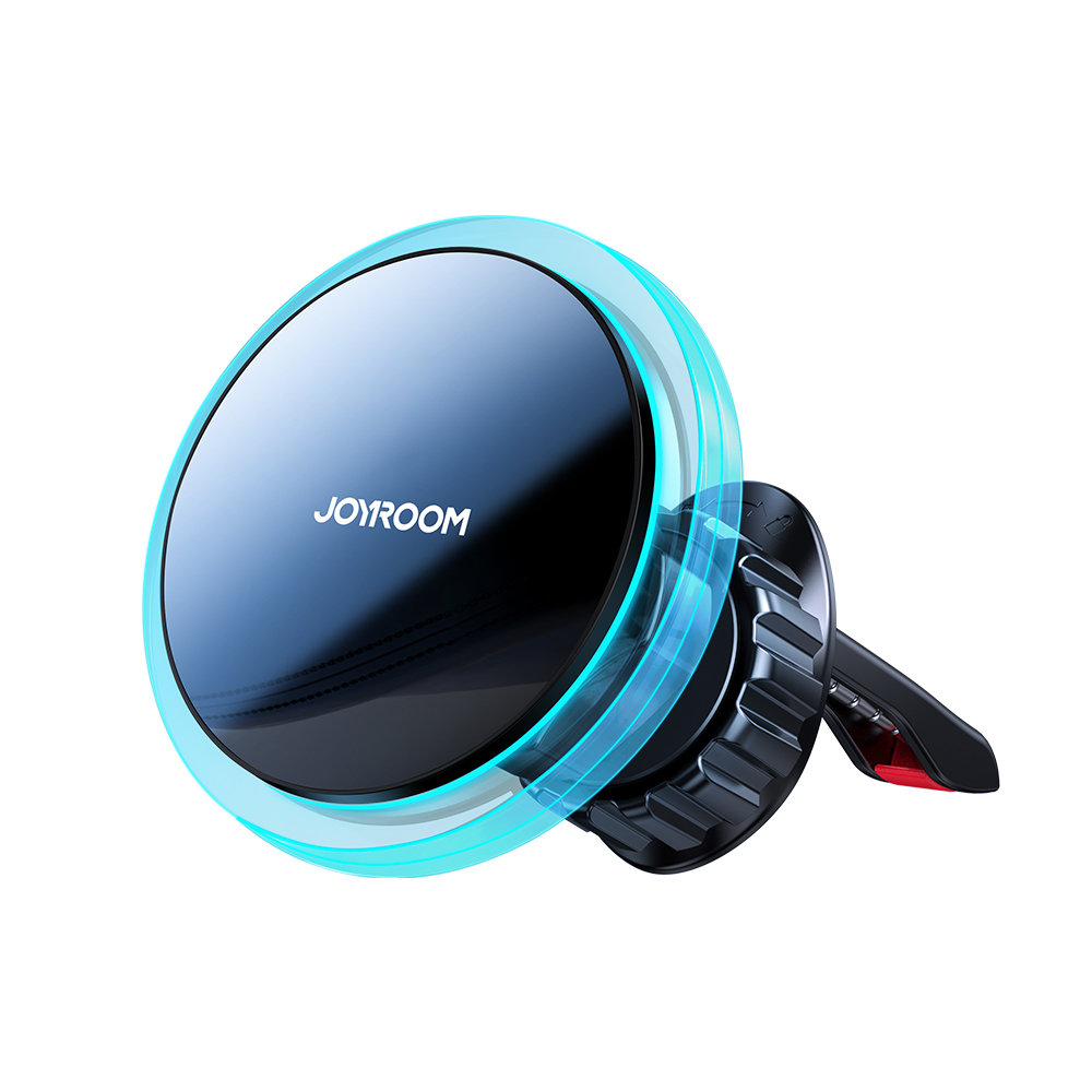 JOYROOM Joyroom 15W 360 MagSafe Qi Laddare För Luftventil Svart/Silver