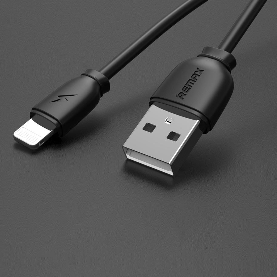 REMAX Remax 2.1A 1m Lightning Kabel - Svart