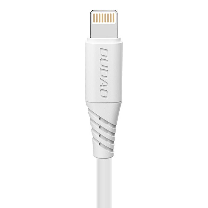 DUDAO Dudao 1m 5A Lightning QC Snabbladdare - Vit