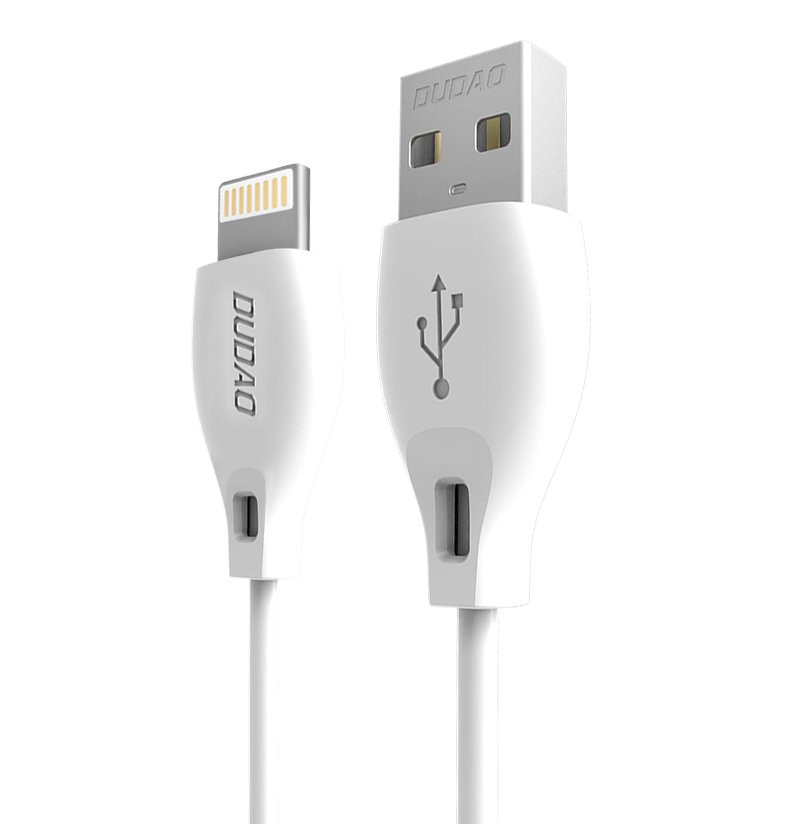 DUDAO Dudao 1m Lightning Kabel 2.4A - Vit