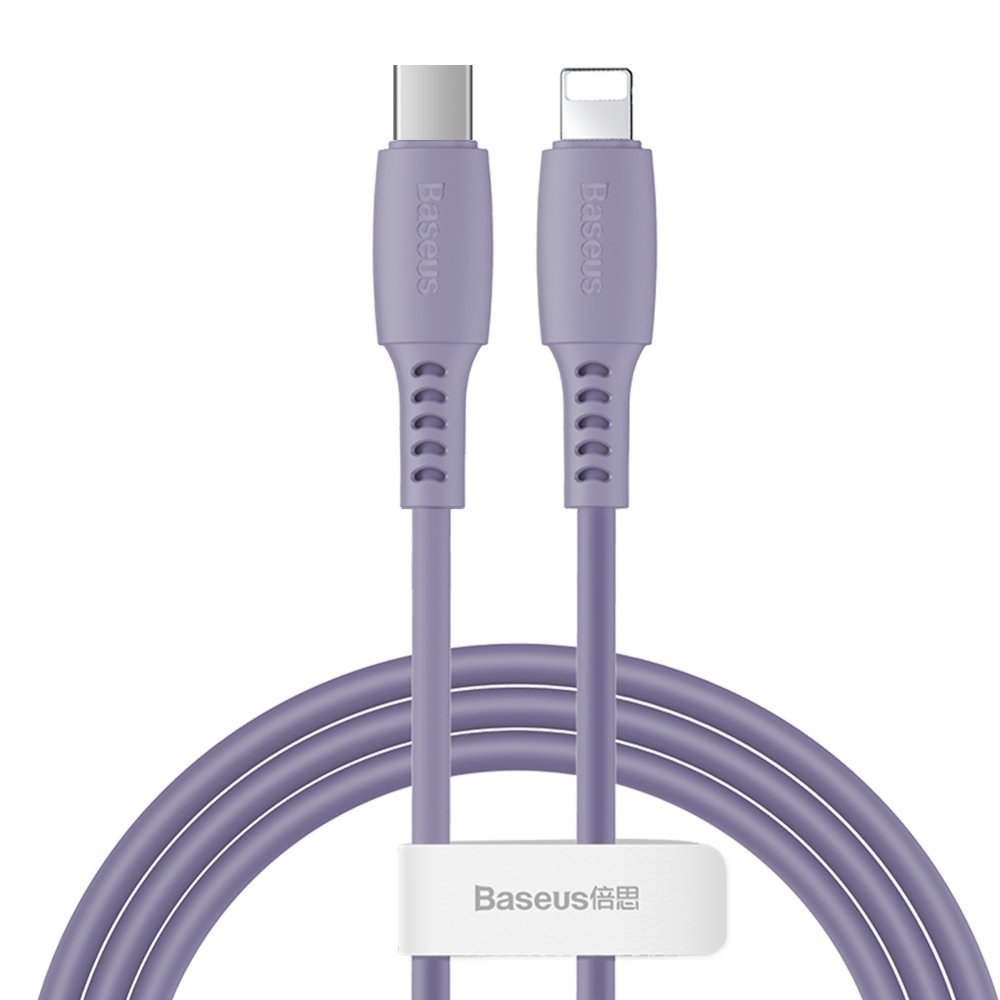 BASEUS Baseus 1.2m 18W USB-C PD - Lightning Kabel - Lila