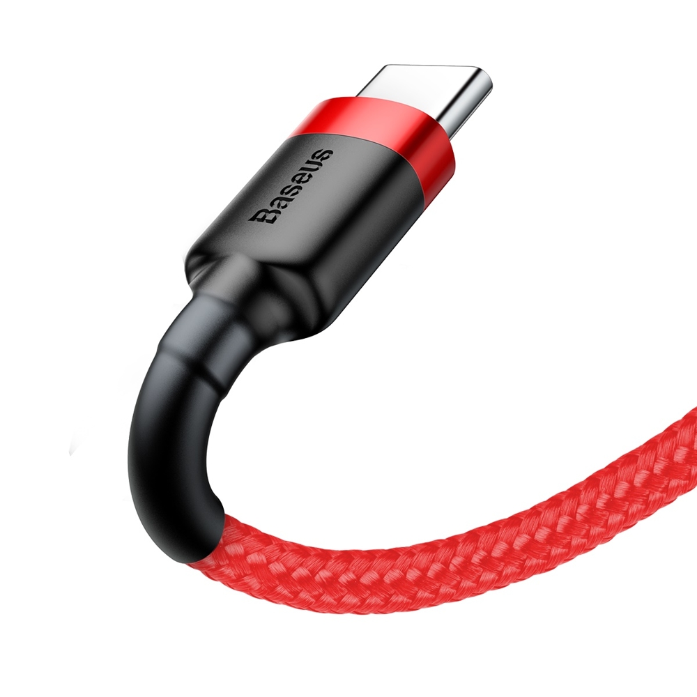 BASEUS Baseus Cafule 2m USB-C QC3.0 Laddningskabel - Röd