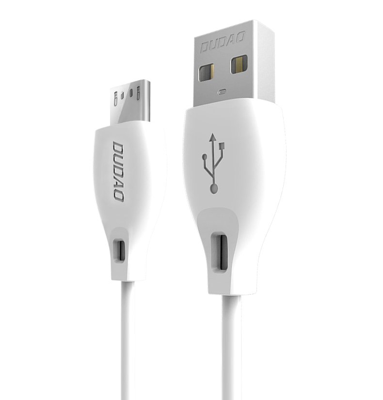 DUDAO Dudao 1m 2.4A Micro USB Laddningskabel - Vit