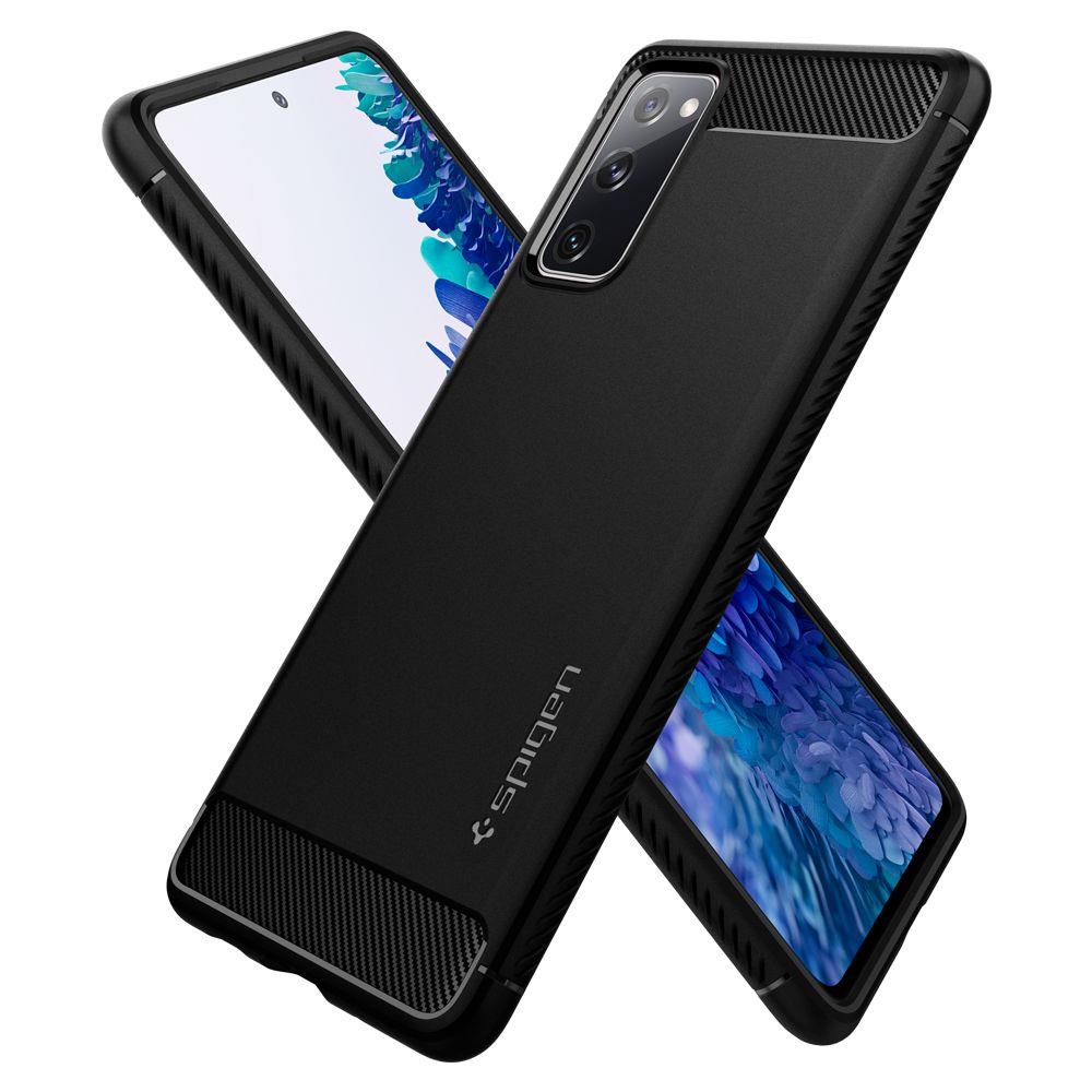 Spigen Samsung Galaxy S20 FE - Spigen Rugged Armor - Matt Svart