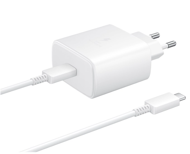 Samsung Samsung Original 45W 5A USB-C Laddare EP-TA845 Inkl. 1.8m USB-C Kabel Vit