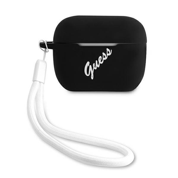 Guess Guess AirPods Pro Skal Silikon Vintage Med Snodd Svart