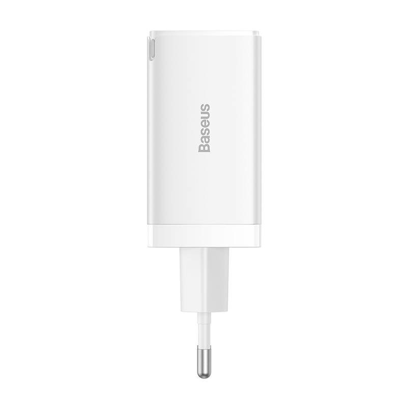 BASEUS Baseus 65W GaN5 Pro Väggladdare 2x USB-C 1x USB-A Vit