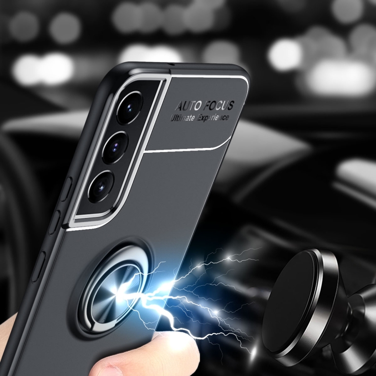  Samsung Galaxy S22 Skal Ring Svart/Blå