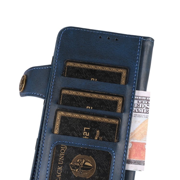 KHAZNEH KHAZNEH Samsung Galaxy S22 Fodral Läder Blå