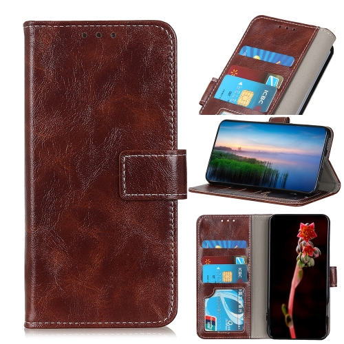  Samsung Galaxy S22 Fodral Retro Crazy Horse Brun