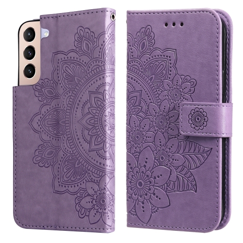  Samsung Galaxy S22 Fodral Mandala Blomma Lila