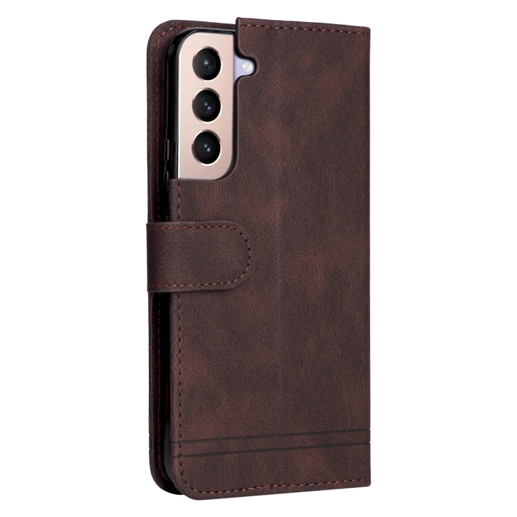  Samsung Galaxy S22 Fodral Skin Touch Brun