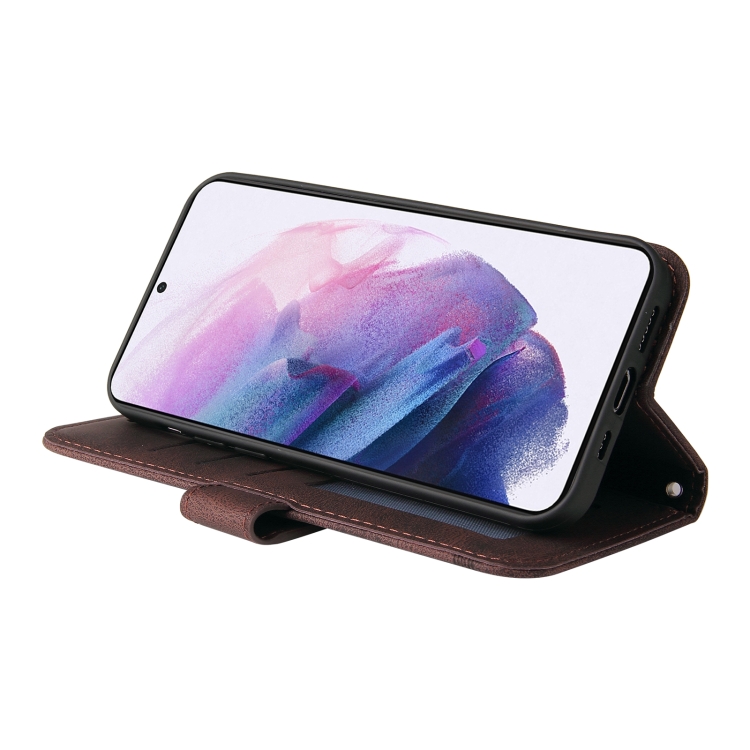  Samsung Galaxy S22 Fodral Skin Touch Brun