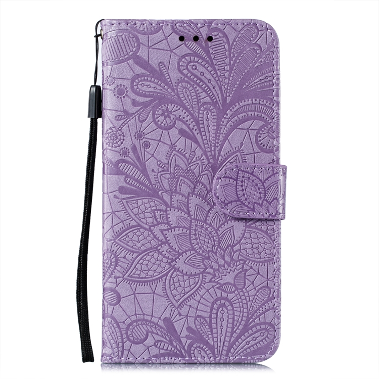  Samsung Galaxy S22 Fodral Flower Textur Lila