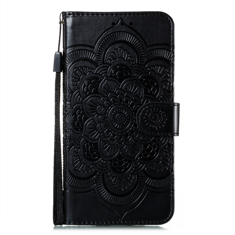  Samsung Galaxy S22 Fodral Sun Mandala Läder Svart