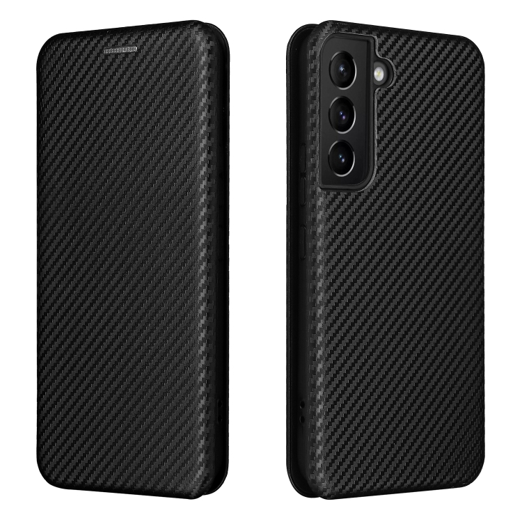  Samsung Galaxy S22 Fodral Kolfiber Textur Svart