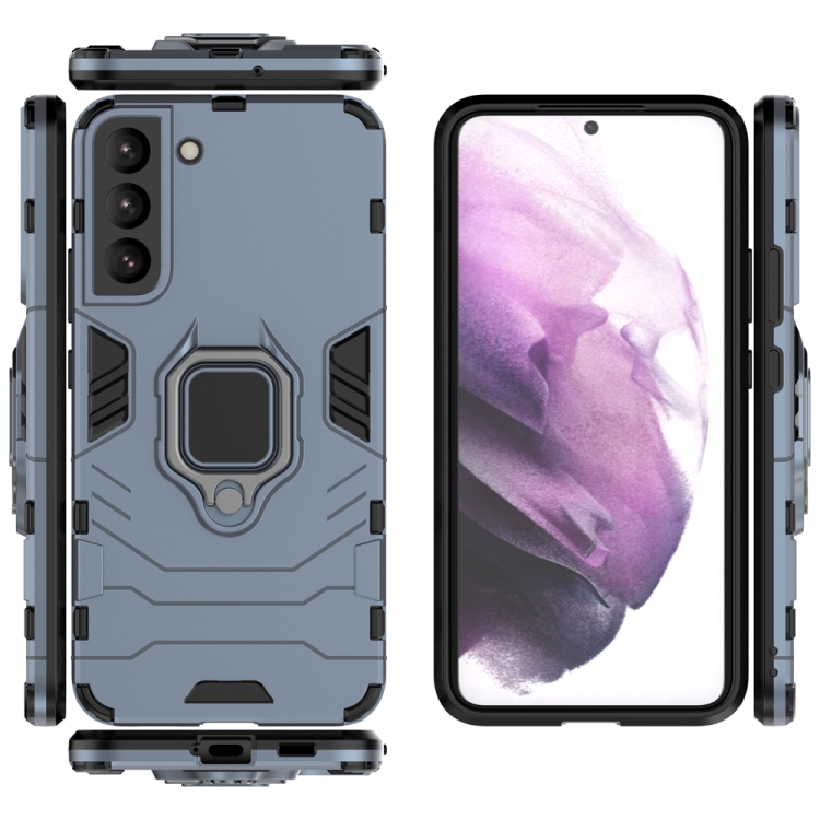  Samsung Galaxy S22 Skal Hybrid Ring Armor Navy Blue